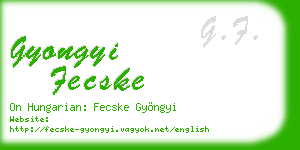 gyongyi fecske business card